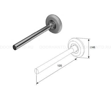 РОЛИК ИЗ НЕРЖАВЕЮЩИЙ СТАЛИ 120 мм