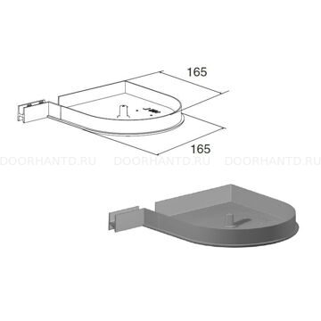 Крышка боковая RK165D круглая