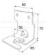 Кронштейн крепления щита к балке 71х60х3,5